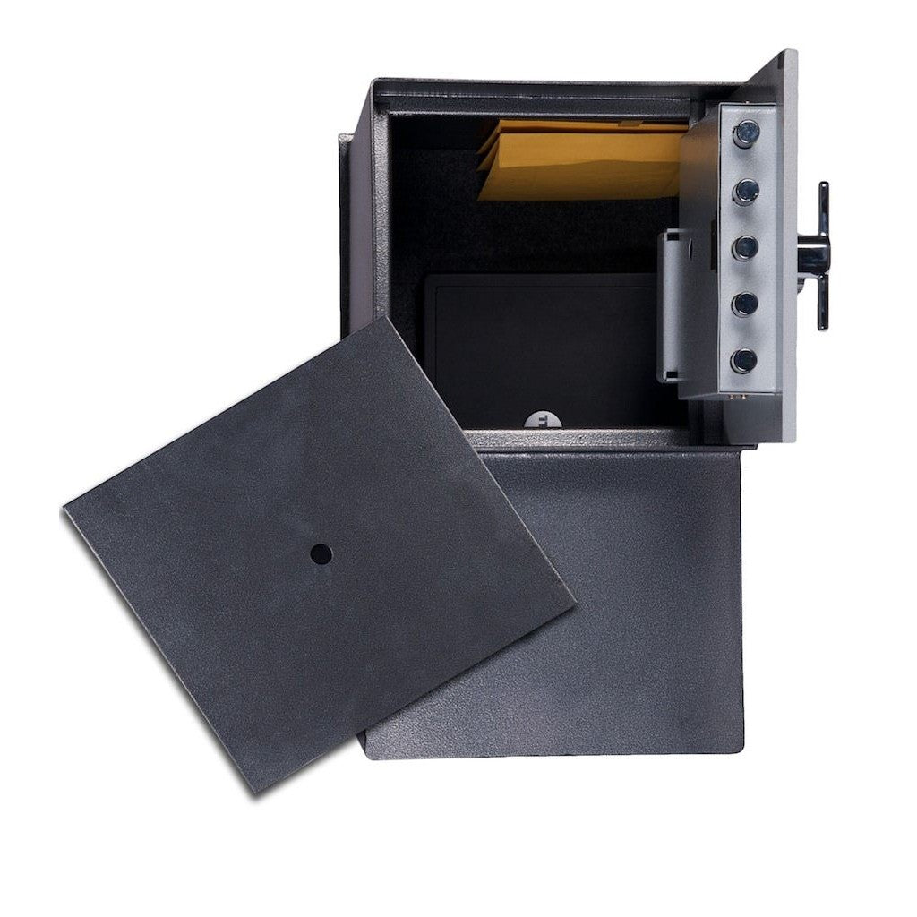 Hollon B3500 Floor Safe, B-Rated, Group 2 Dial Lock, 1/2″ Steel Door, 115 lbs