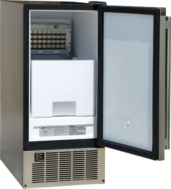 Sunpentown IM-60YUS 50 lb Built-In Ice Maker with Reversible Stainless Door