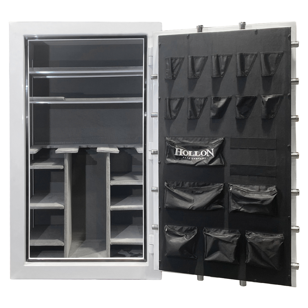 Hollon RG‑42E Republic Gun Safe White 42 Gun 120 Min Fire S&G Electronic Lock