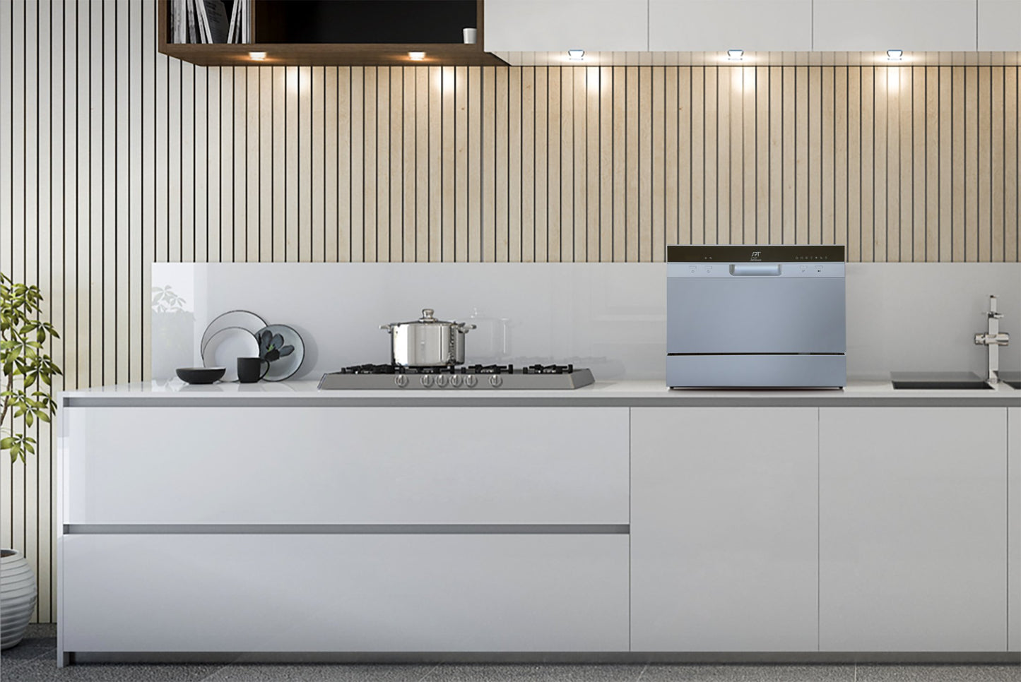 Sunpentown SD-2224DS Countertop Dishwasher with Delay Start – Silver