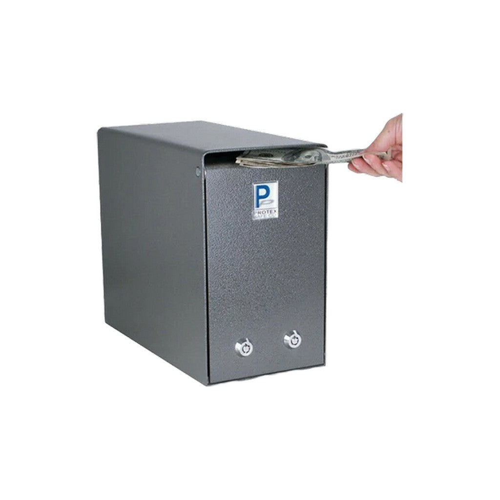 Protex SDB-106 Drop Safe, Dual Tubular Locks, Anti-Fish, Compact, Grey