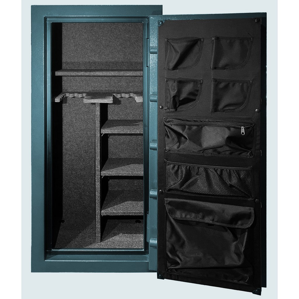 Hollon Dominion Gun Safe DOM-16E, 16 Guns, Fire Rated, Electronic Lock, Teal