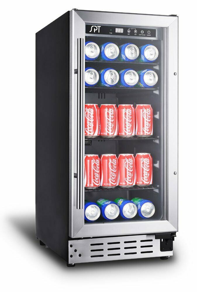 Sunpentown BC-92US 92-Can Commercial Beverage Cooler – Digital Lock & Glass Door