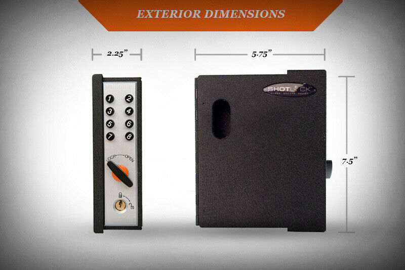 SecureVault SECSL-SSV200M – Heavy-Duty Wall-Mount Locking Safe for Home & Vehicle Storage