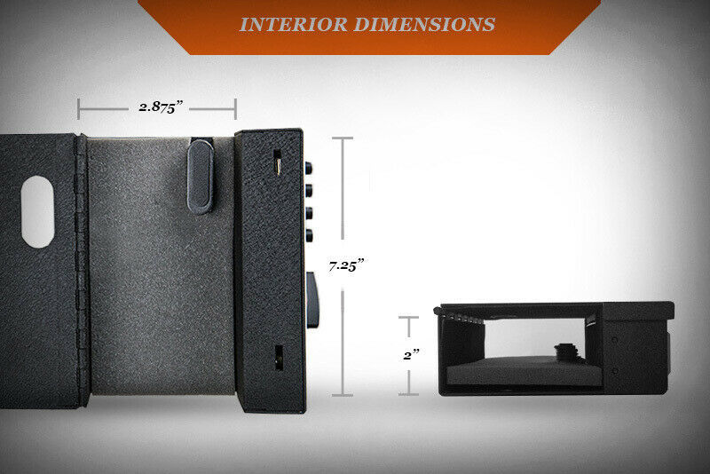 SecureVault SECSL-SSV200M – Heavy-Duty Wall-Mount Locking Safe for Home & Vehicle Storage