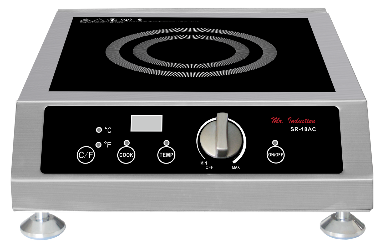 Sunpentown SR-18AC | Mr. Induction® 1800W Commercial Induction Cooktop with SmartScan