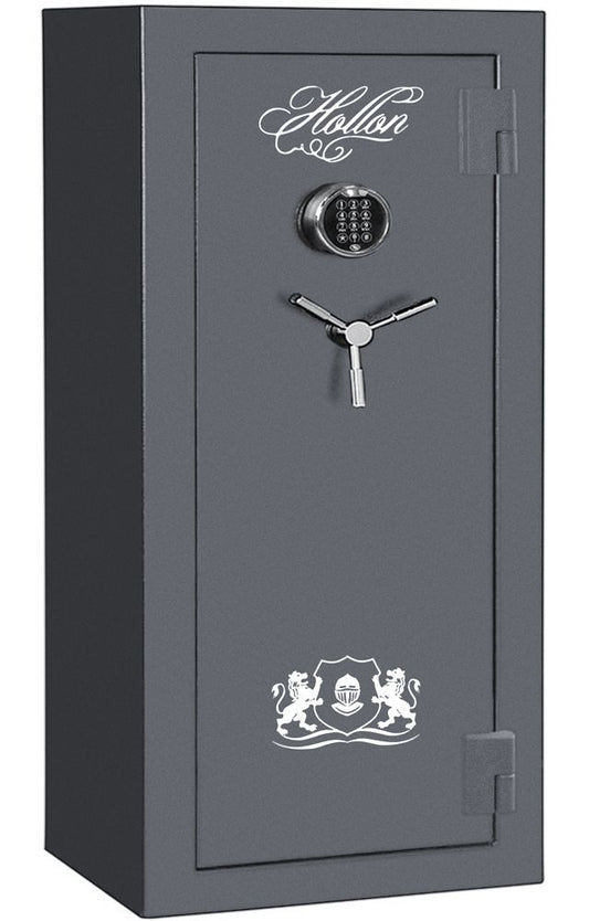 Hollon CS-24E Crescent Shield Gun Safe – 24 Gun Capacity with Electronic Lock