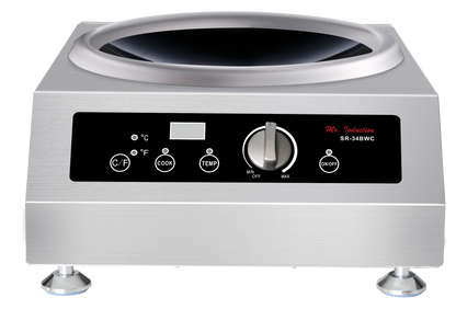 Sunpentown SR-34BWC Mr. Induction® 3400W Countertop Wok Cooktop with SmartScan