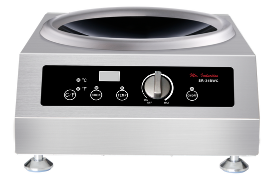 Sunpentown SR-34BWC Mr. Induction® 3400W Countertop Wok Cooktop with SmartScan
