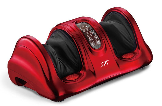 Sunpentown AB-765R Reflexology Foot Massager with Heat, FIR & 8 Auto Programs – Red