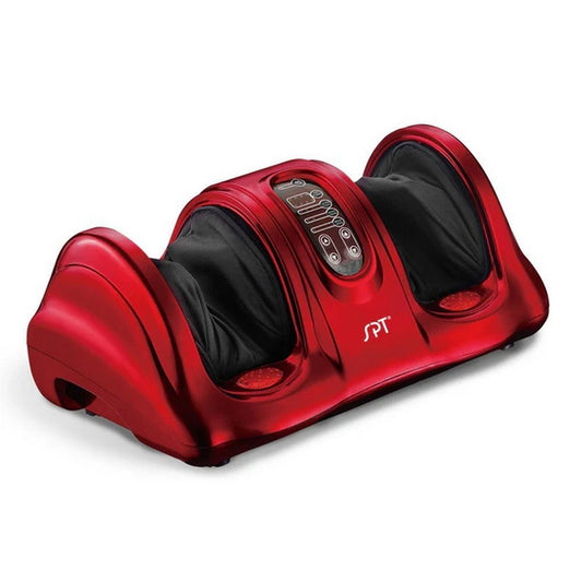 Sunpentown AB-765R Reflexology Foot Massager with Heat, FIR & 8 Auto Programs – Red