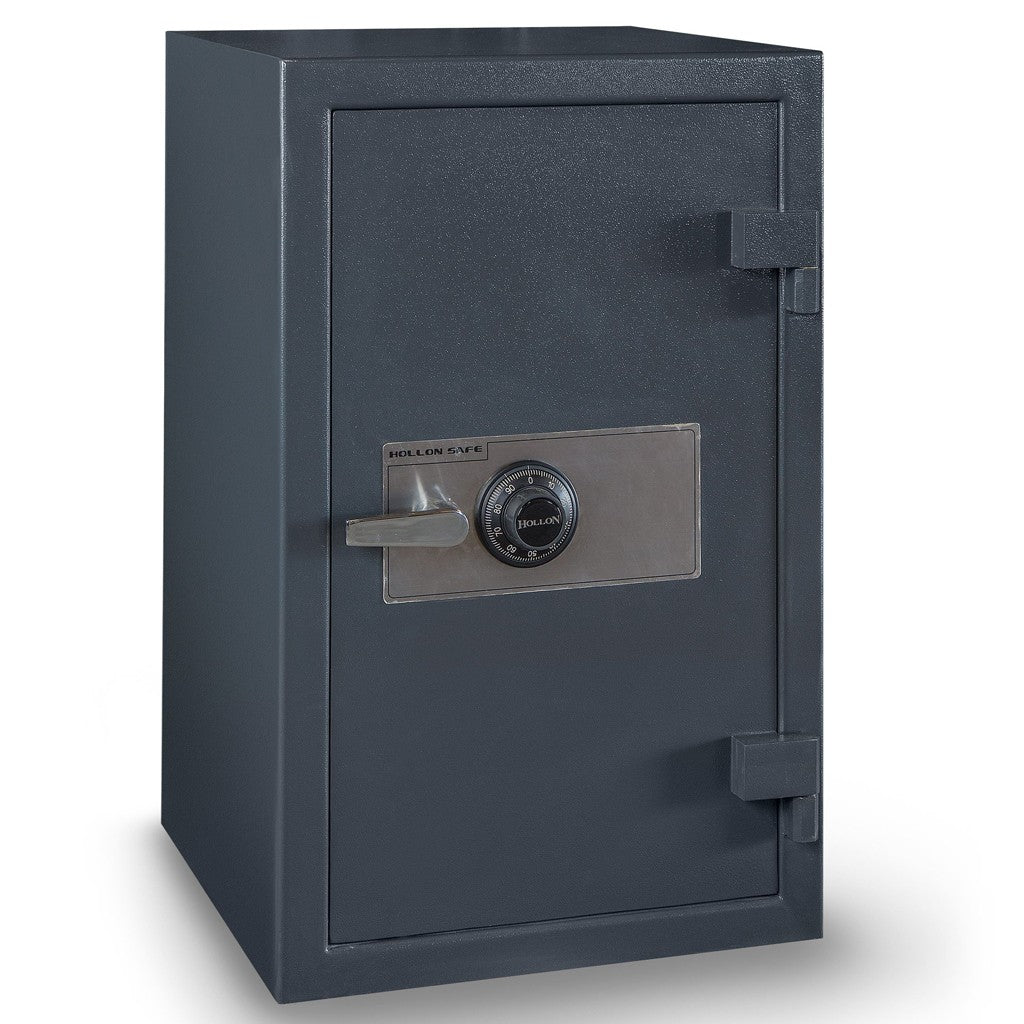Hollon B3220CILK B‑Rated Cash Box, Group II Dial Lock, 200 lbs, Gray