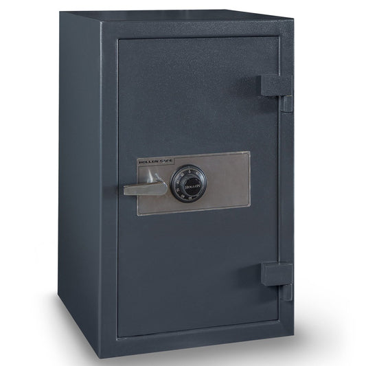 Hollon B3220CILK B‑Rated Cash Box, Group II Dial Lock, 200 lbs, Gray