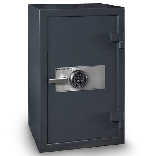 Hollon B3220EILK B‑Rated Cash Box, S&G Electronic Lock, 200 lbs, Gray