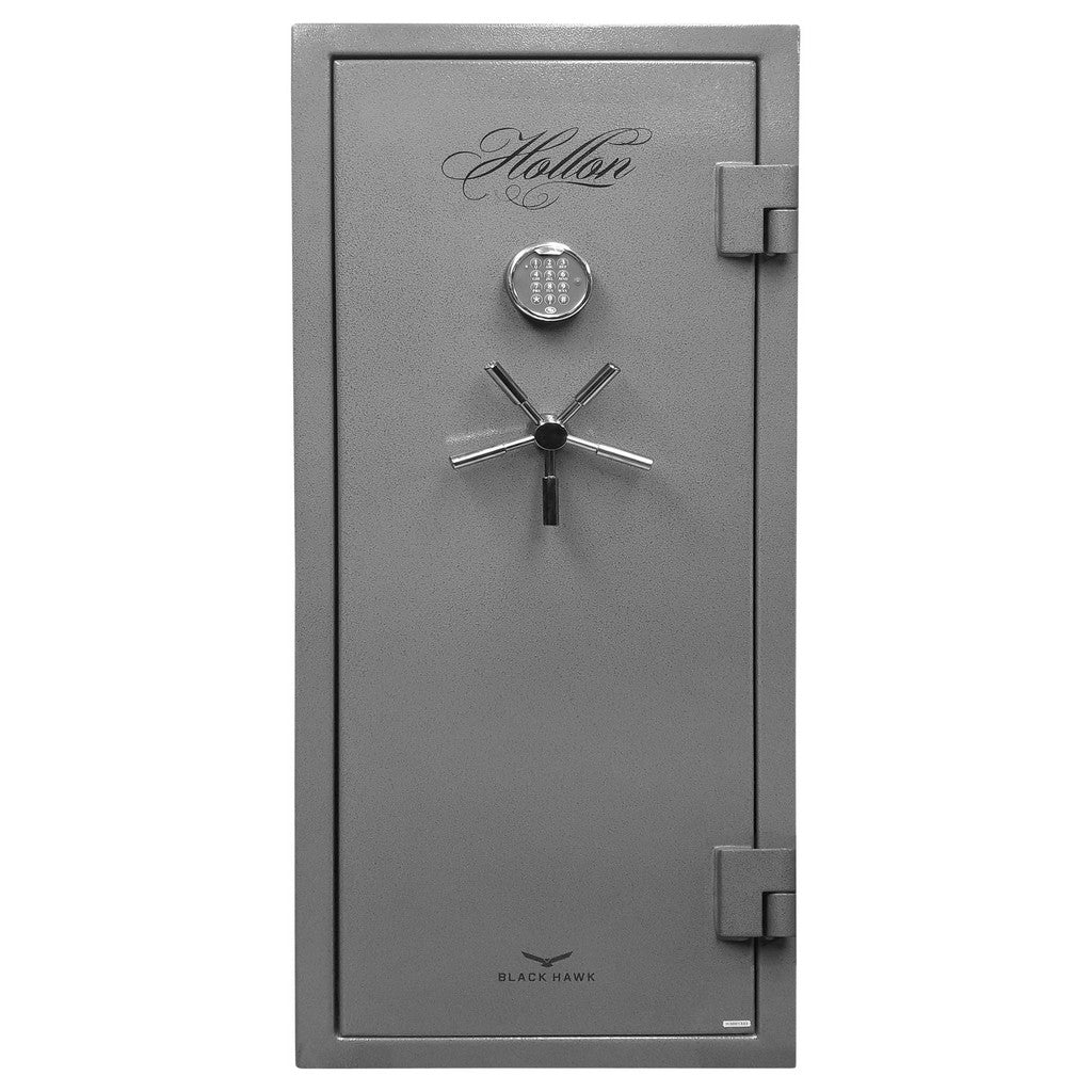 Hollon BHS-16E Black Hawk Gun Safe 90 Min Fire S&G Electronic Lock 16 Gun Gray