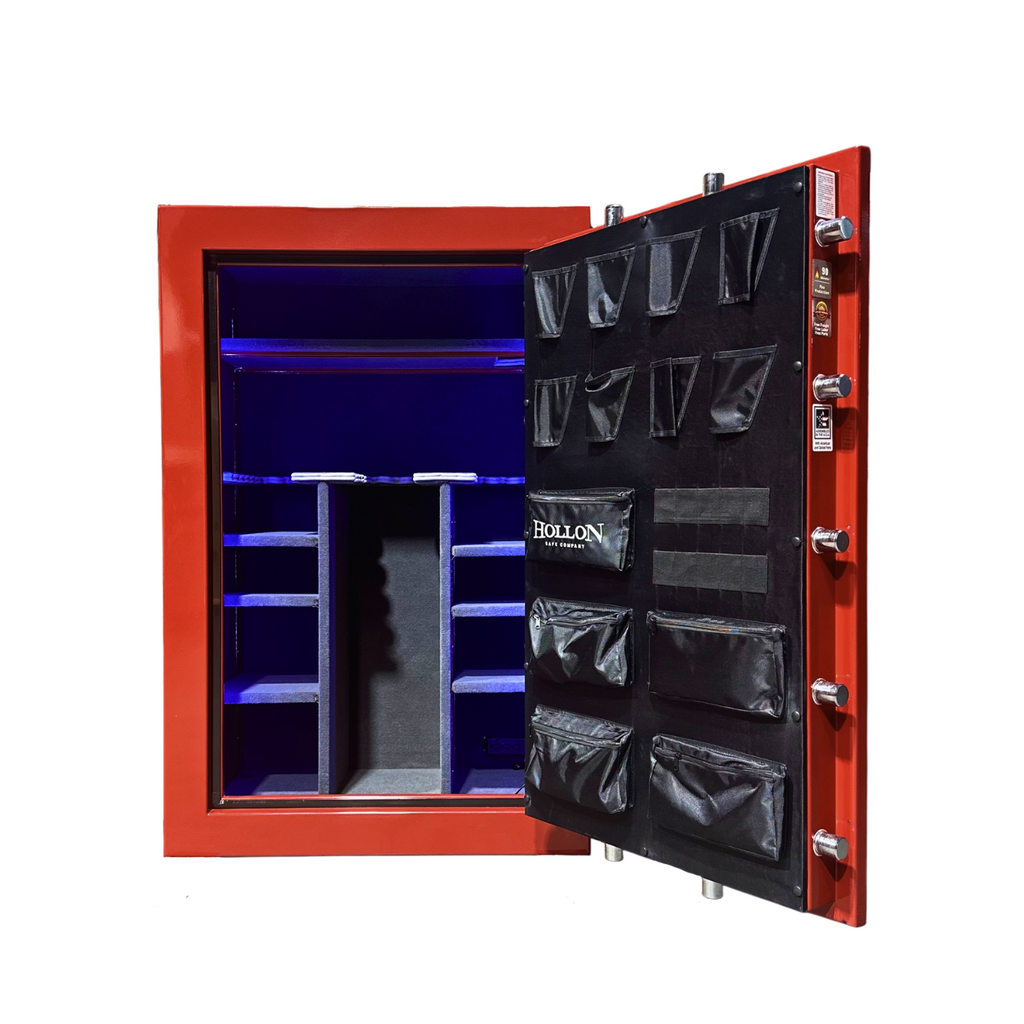 Hollon BHS-39C Black Hawk Gun Safe RED 90 Min Fire Group 2 Dial 39 Gun