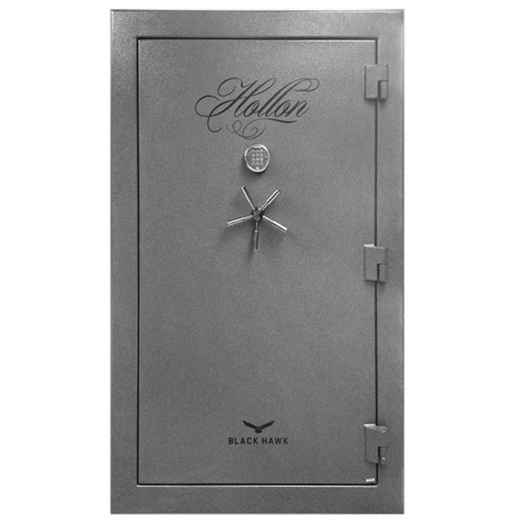 Hollon BHS‑45E Black Hawk Gun Safe 45 Gun Electronic Lock 90 Min Fire Gray 1050 lb