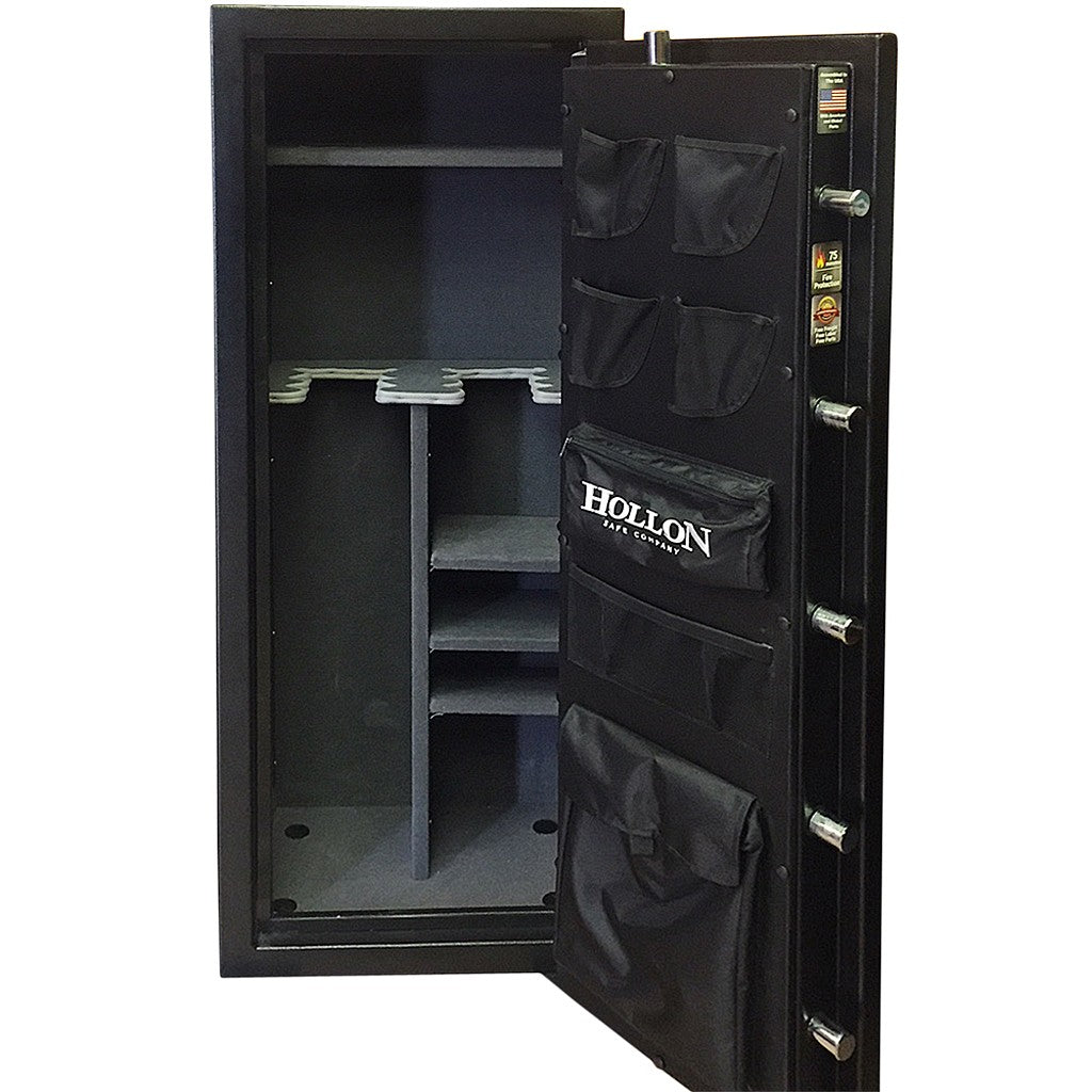 Hollon Crescent Shield CS-12E 12-Gun Safe, 75 Min Fire Rated, Electronic Lock