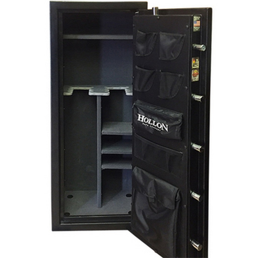 Hollon Crescent Shield CS-12C 12-Gun Safe, 75 Min Fire Rated, Dial Lock, Gray