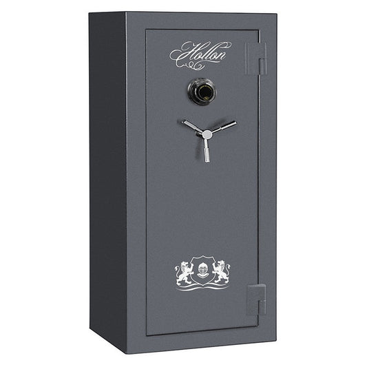 Hollon Crescent Shield CS-12C 12-Gun Safe, 75 Min Fire Rated, Dial Lock, Gray