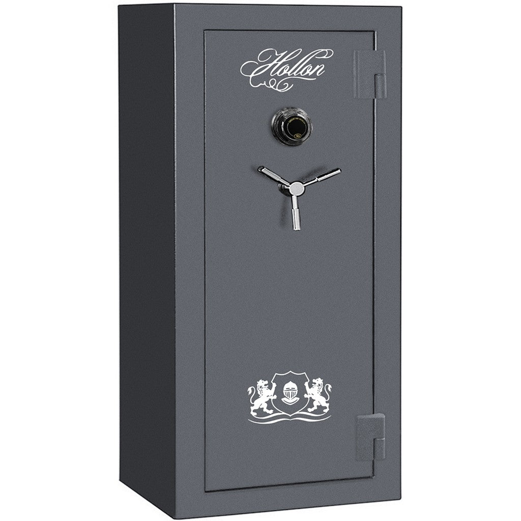 Hollon Crescent Shield CS-24C 24-Gun Safe, 75 Min Fire Rated, Dial Lock, Gray