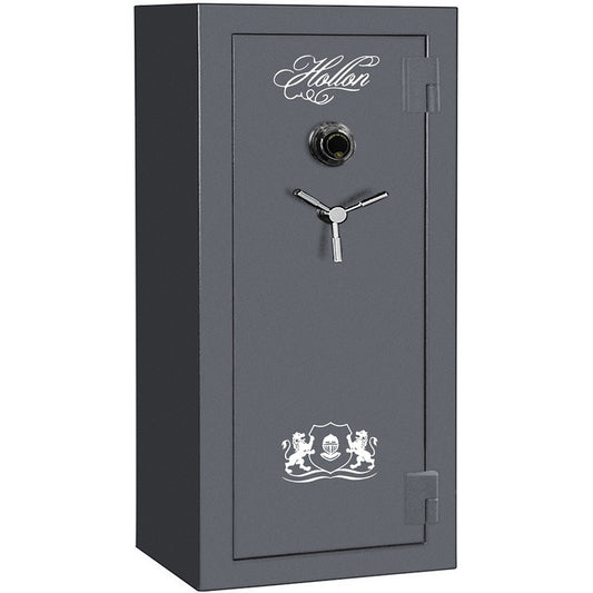 Hollon Crescent Shield CS-24C 24-Gun Safe, 75 Min Fire Rated, Dial Lock, Gray