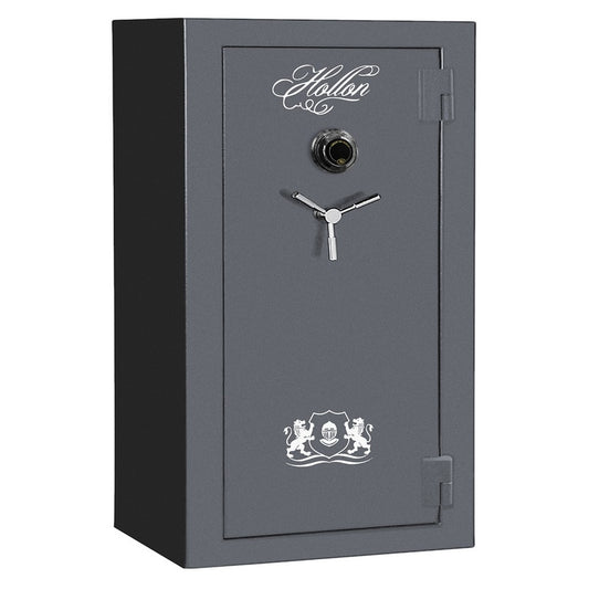 Hollon Crescent Shield CS-36C 36-Gun Safe, 75 Min Fire Rated, Dial Lock, Gray