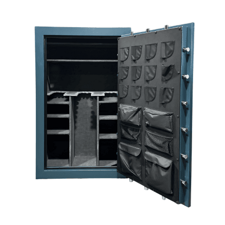 Hollon DOM‑45E Dominion Gun Safe 45 Gun Electronic Lock 90 Min Fire Teal 1050 lb