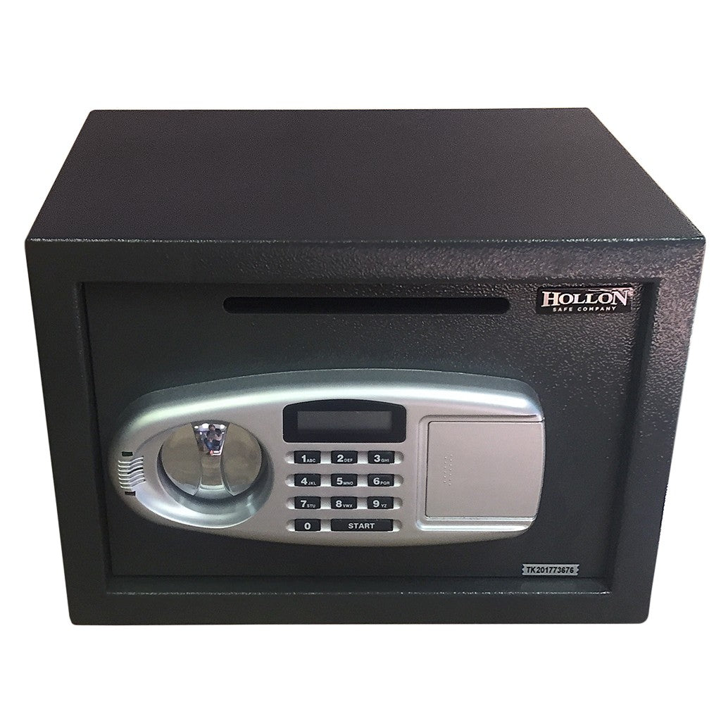 Hollon DP-25EL Drop Safe, Electronic Lock, Envelope Slot, Bolt-Down, Compact