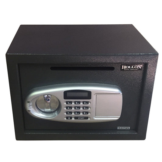 Hollon DP-25EL Drop Safe, Electronic Lock, Envelope Slot, Bolt-Down, Compact