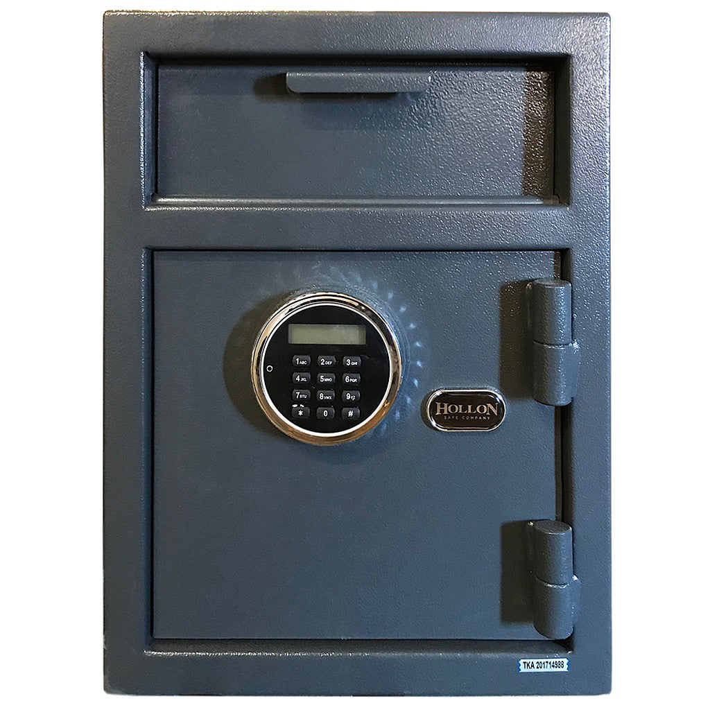 Hollon DP450LK Drop Slot Safe Electronic Lock Deposit Safe Steel Gray
