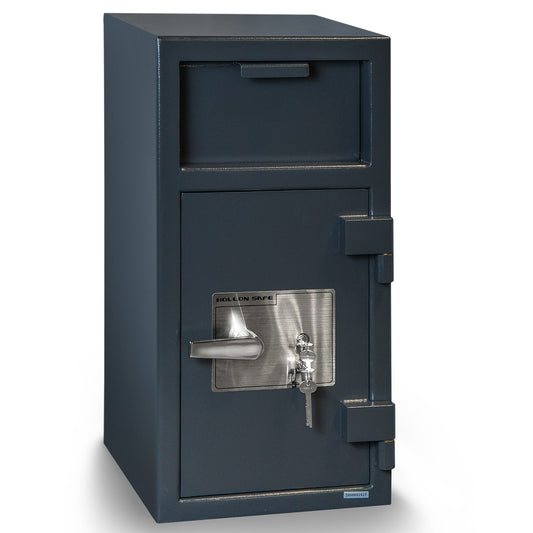 Hollon FD-2714K Depository Safe, B-Rated, Dual Key, Anti-Fish, 115 lb, Bolt-Down