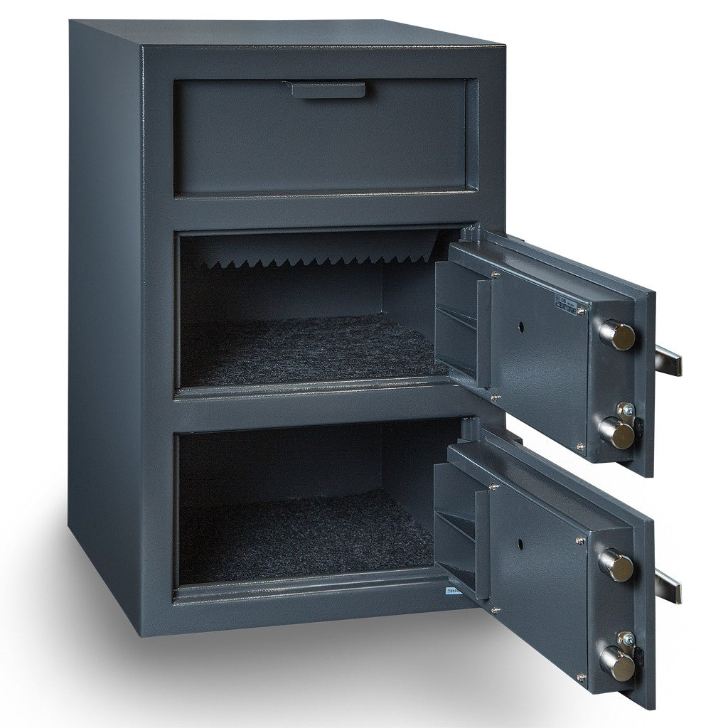 Hollon FDD-3020CC Depository Safe, B-Rated, Dual Dial, Anti-Fish, 198 lbs