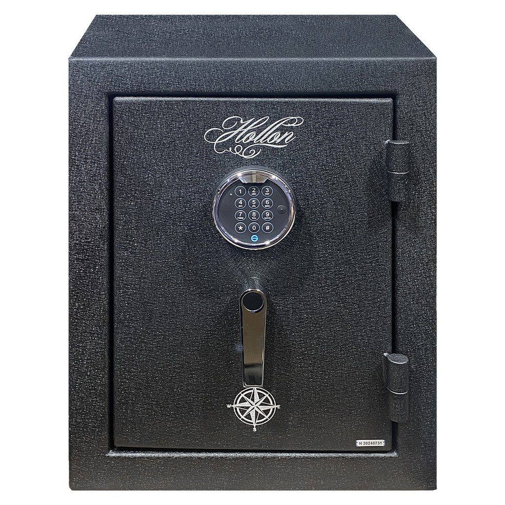 Hollon Hunter Series HGS-6E Pistol Safe, 45 Min Fire, Electronic Lock, Black