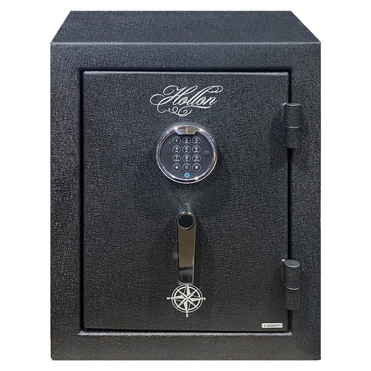Hollon Hunter Series HGS-6E Pistol Safe, 45 Min Fire, Electronic Lock, Black