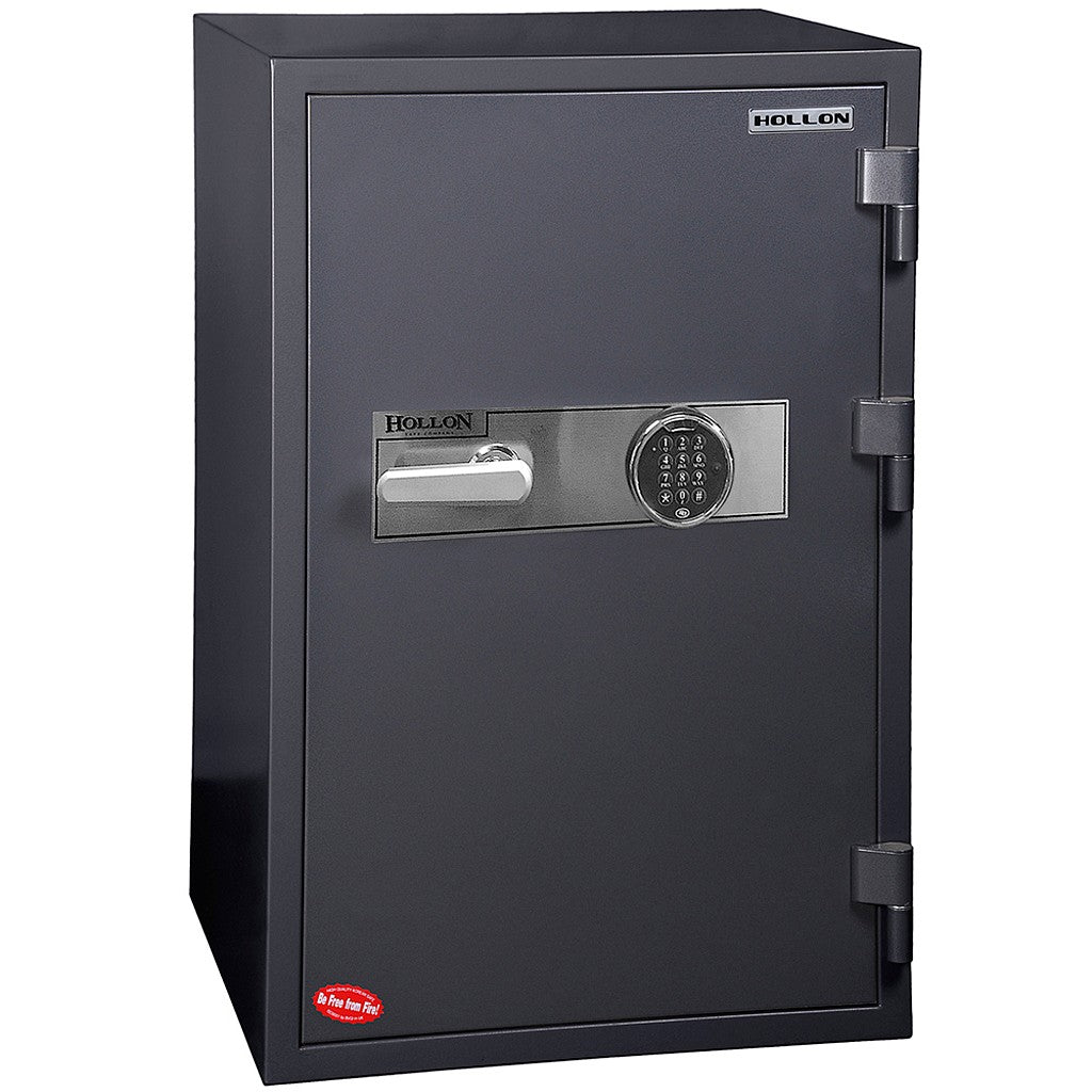 Hollon HS‑1000E 2‑Hour Fireproof Office Safe, Electronic Lock, 440 lbs, Gray