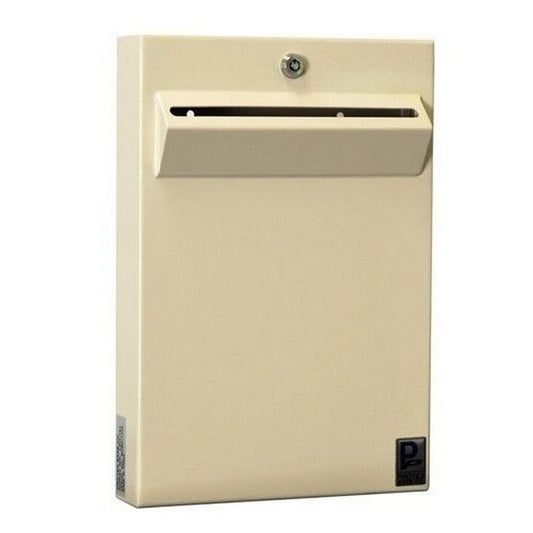 Protex LPD-161 Drop Box, Tubular Lock, Wall Mount, Legal Slot, Slim, Beige