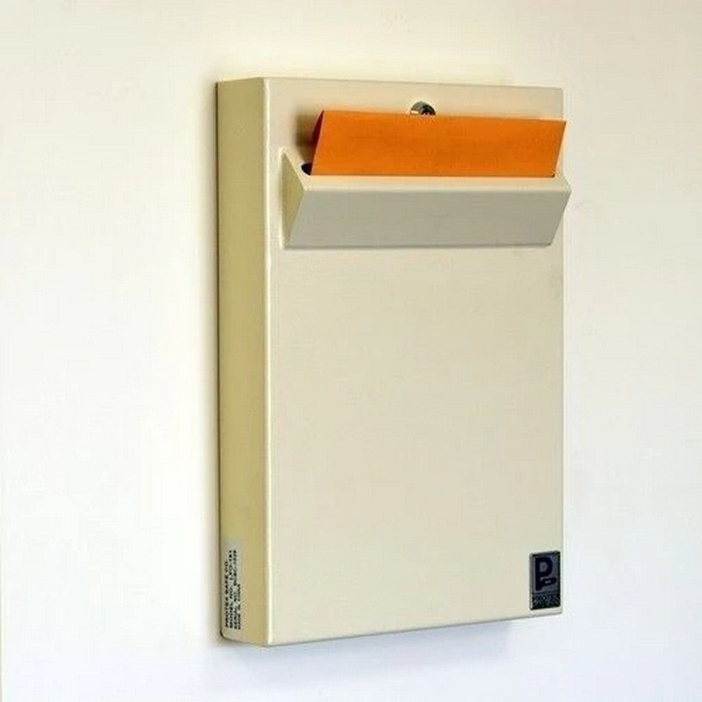 Protex LPD-161 Drop Box, Tubular Lock, Wall Mount, Legal Slot, Slim, Beige