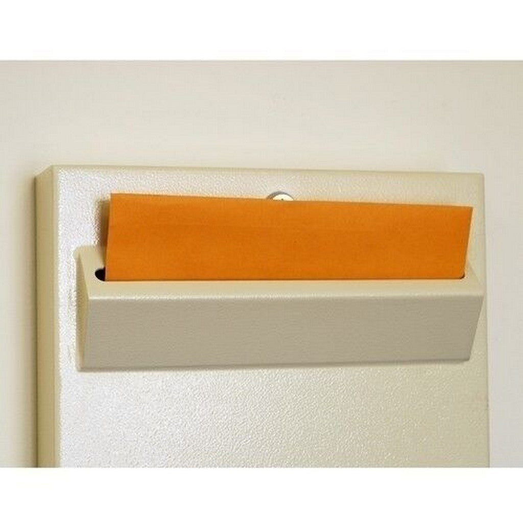 Protex LPD-161 Drop Box, Tubular Lock, Wall Mount, Legal Slot, Slim, Beige