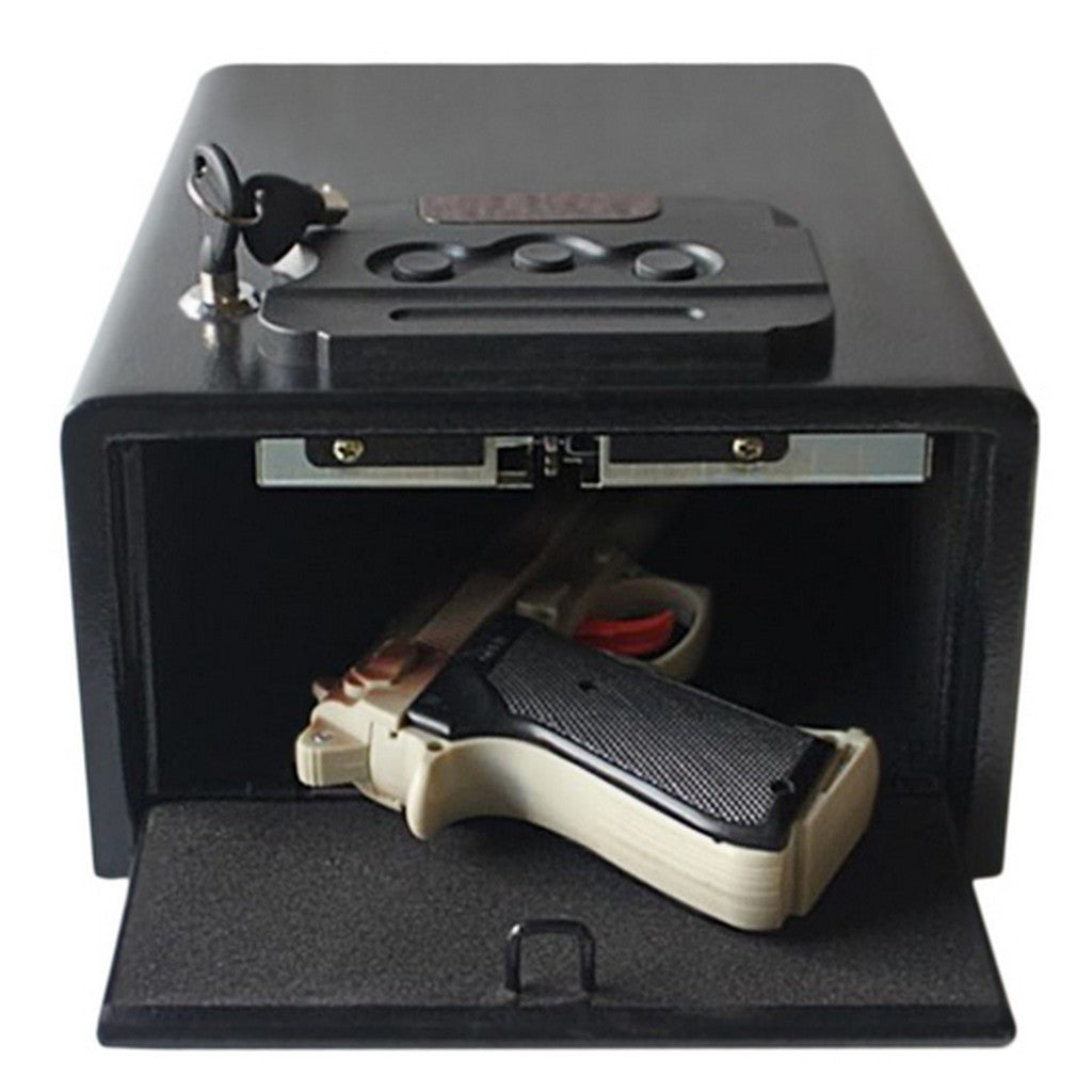 Hollon PB10 Pistol Safe with 3-Digit Push Button Lock