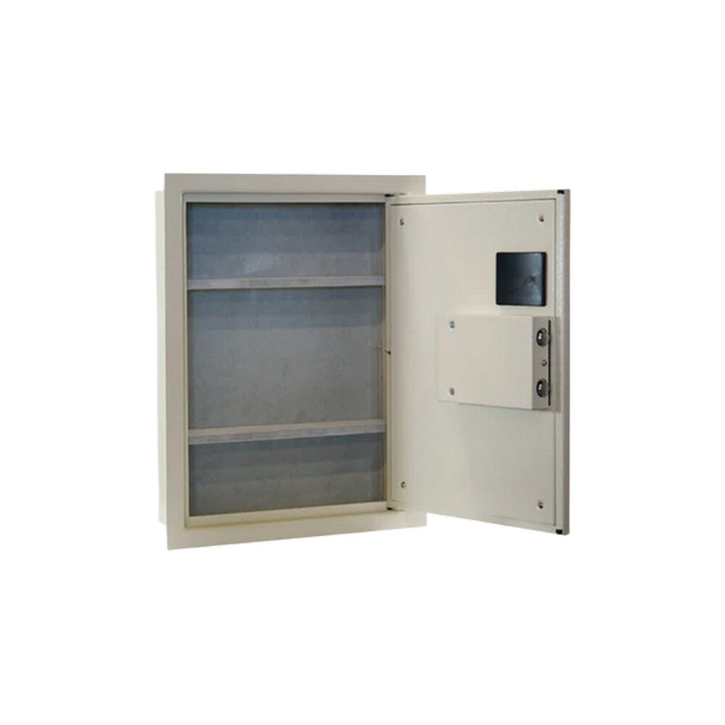 Protex PWS-1814E Wall Safe, Digital Lock, Velvet Interior, Flush Install, Black