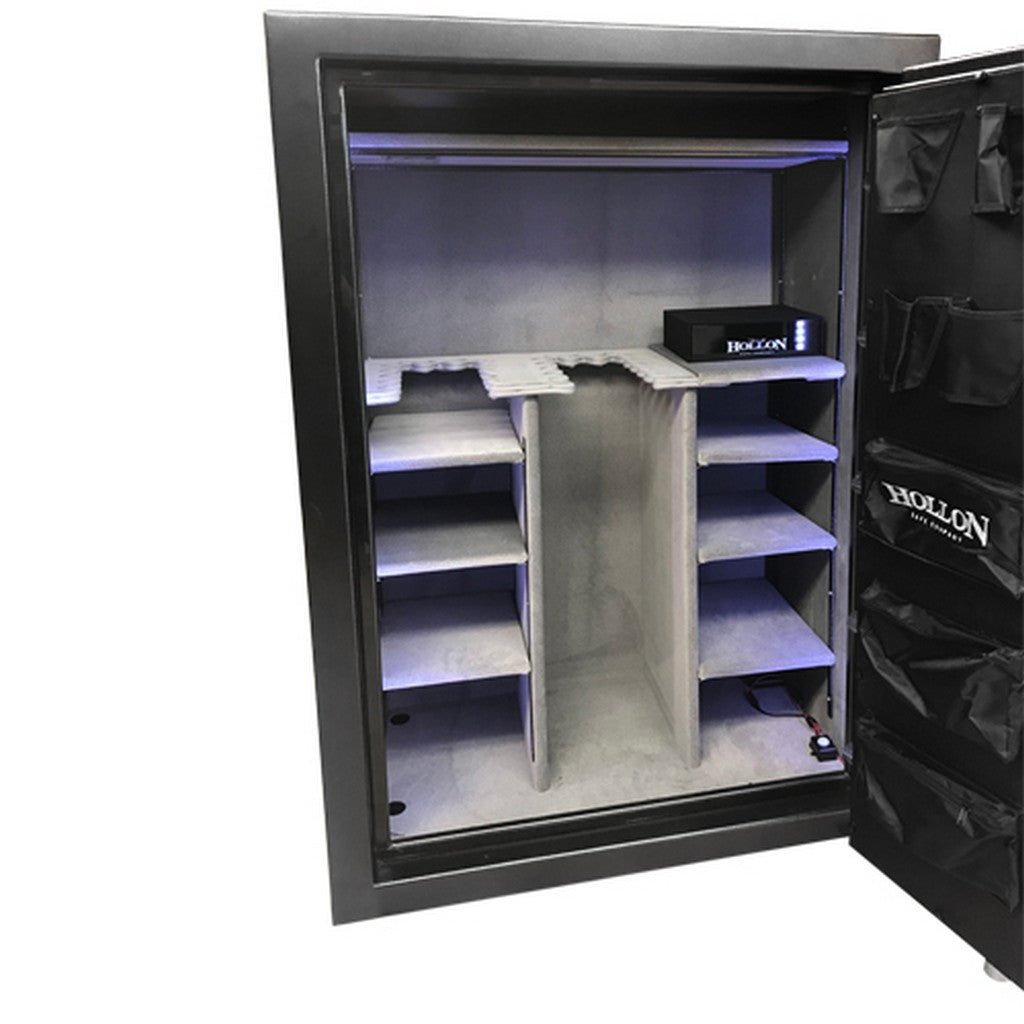 Hollon RG‑39E Republic Gun Safe 39 Gun Electronic Lock 120 Min Fire Charcoal 925 lb