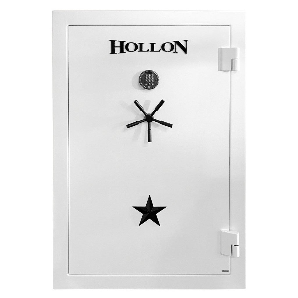 Hollon RG‑39E Republic Gun Safe 39 Gun Electronic Lock 120 Min Fire White 925 lb