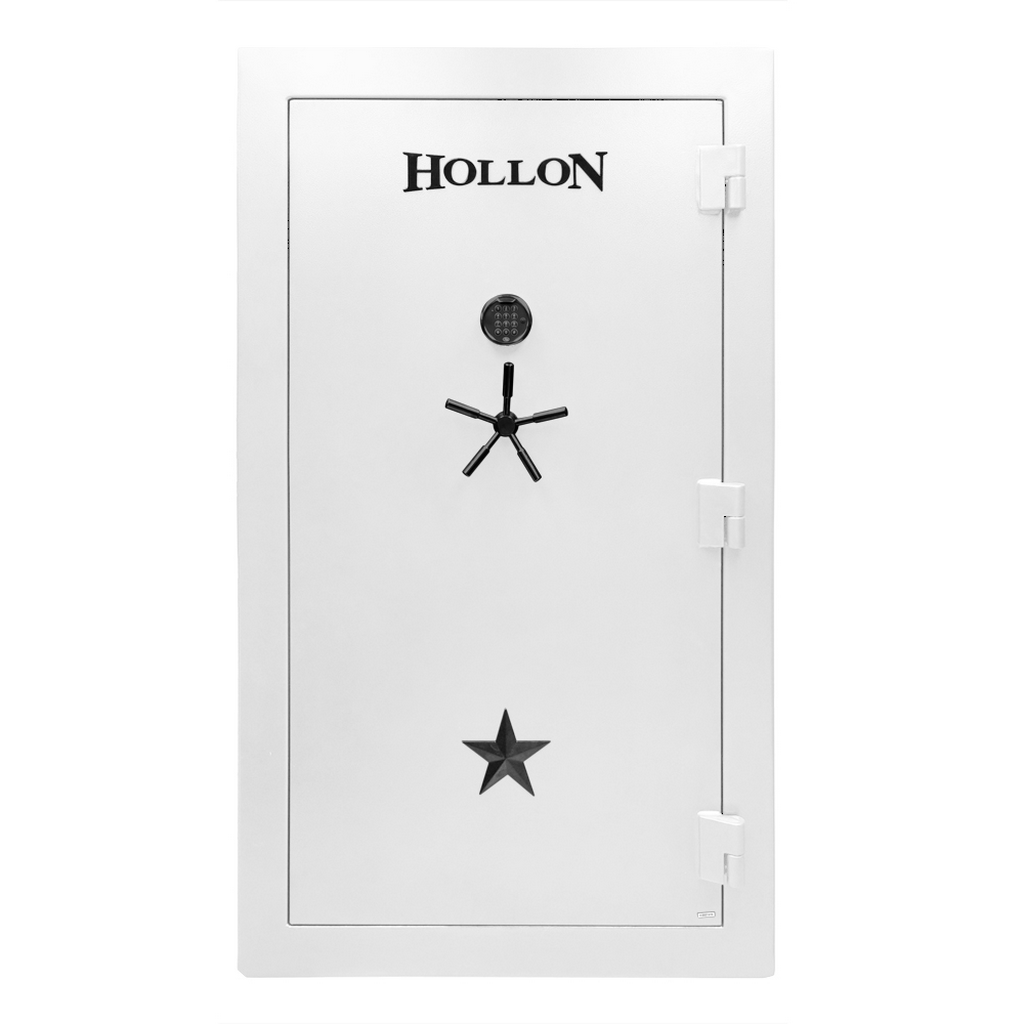 Hollon RG‑42E Republic Gun Safe White 42 Gun 120 Min Fire S&G Electronic Lock