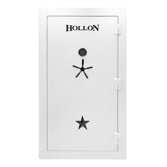 Hollon RG‑42E Republic Gun Safe White 42 Gun 120 Min Fire S&G Electronic Lock