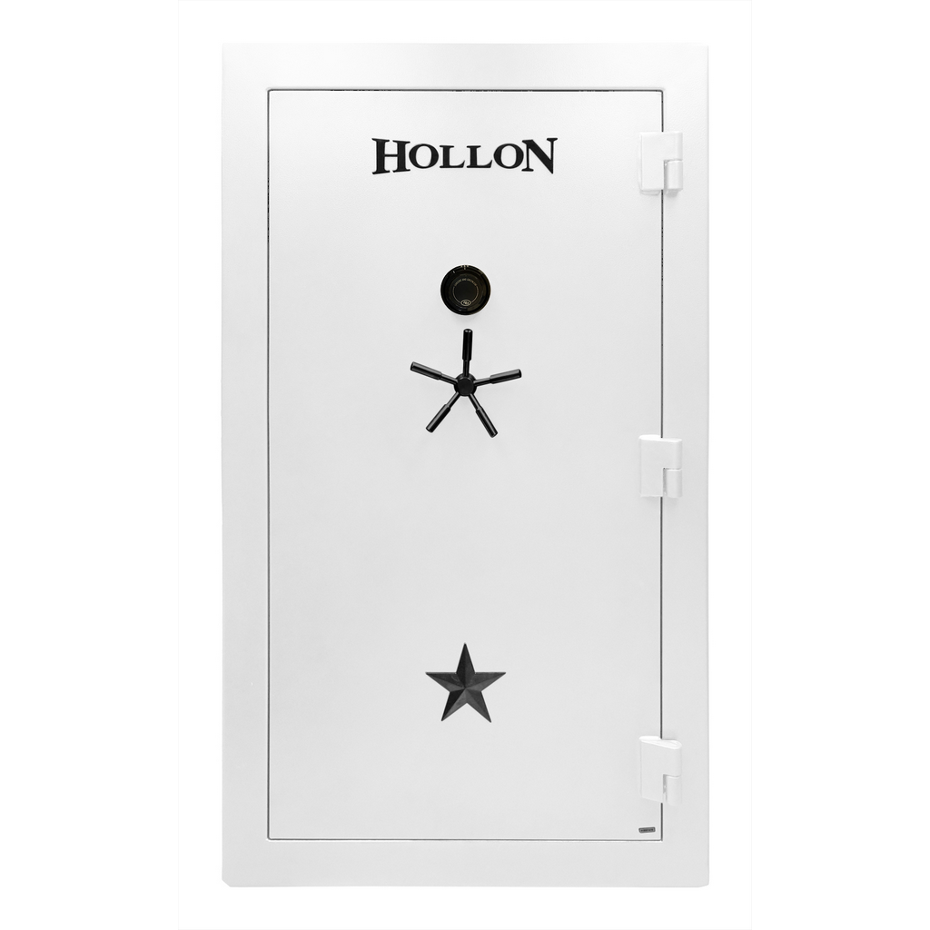 Hollon RG‑42C Republic Gun Safe White 42 Gun 120 Min Fire S&G Group 2 Dial Lock