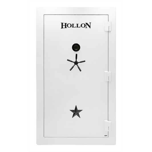 Hollon RG‑42C Republic Gun Safe White 42 Gun 120 Min Fire S&G Group 2 Dial Lock