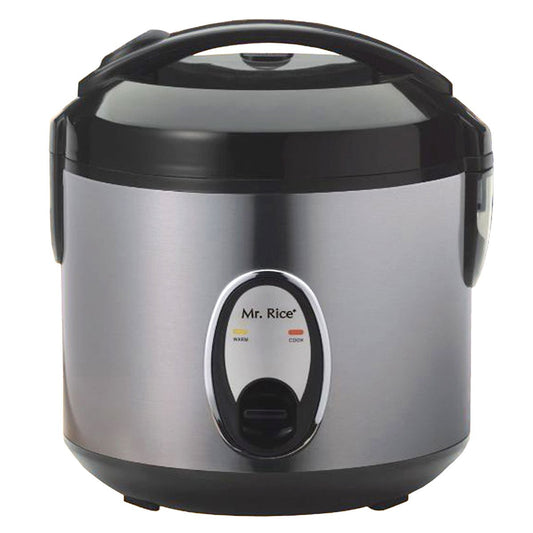 Sunpentown SC-0800S 4-Cup Stainless Steel Rice Cooker with Safety Lock Button