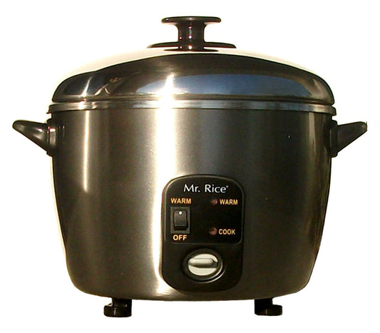Sunpentown SC-886 Mr. Rice Stainless Steel 3-Cup Rice Cooker & Steamer