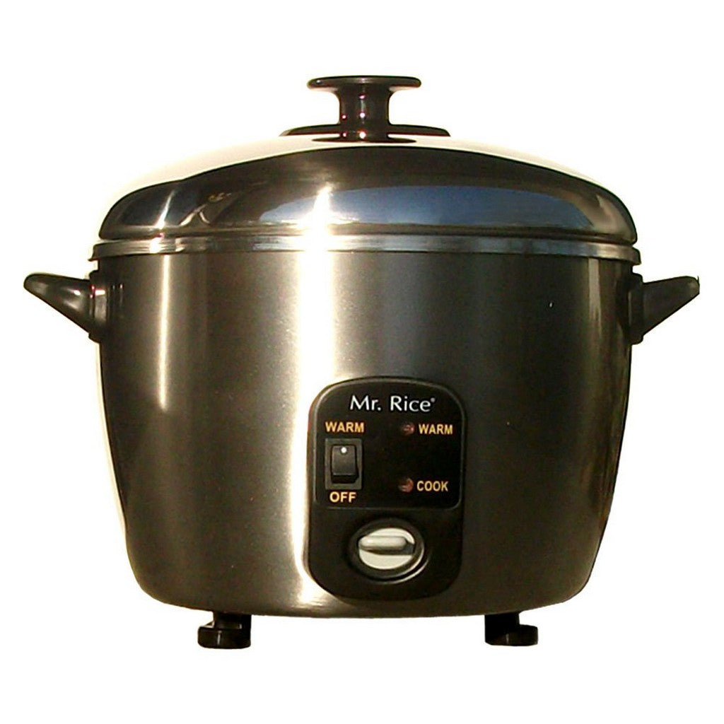 Sunpentown SC-886 Mr. Rice Stainless Steel 3-Cup Rice Cooker & Steamer
